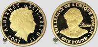 Alderney 1 Pound Queen Elizabeth II - 10th anniversary of the death of Lady Diana -