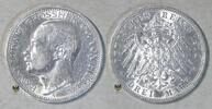 Kaiserreich Hessen 3 Mark Grand Duke Ernst Ludwig -