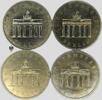 DDR - German Democratic Republik 20 Mark Brandenburg Gate - Lot of 4 pieces -