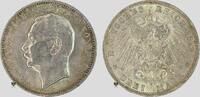 Kaiserreich Baden 3 Mark Grand Duke Friedrich II -