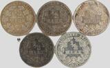 Kaiserreich ½ Mark Currency issue - Complete set -