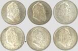 Kaiserreich Bayern 2 Mark Prince Regent Luitpold (90th birthday) - lot of 6 pieces -