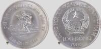 Vietnam 100 Dong 1988 Winter Olympics - Downhill skier -