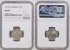 10 Pfennig 1915-D Kaiserreich Kursmünze - Großadler Stgl., NGC MS 65 NUR 2 HÖHER!