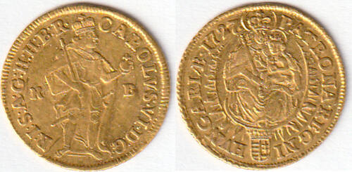 Römisch Deutsches Reich, Dukat,Kremnitz, 1727, Haus Habsburg,Karl XI.,1711-1740, TTB-SUP,