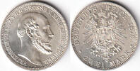 Deutschland, 2 Mark, 1876, Kaiserreich, Mecklenburg-Schwerin, Großherzog... 3430,00 EUR  + 10,00 EUR frais d'envoi