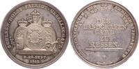 Silbermedaille 1827 Schleswig-Holstein, Königliche Linie Friedrich VI. 1808-1839. selten. Herrliche Patina, winz.Randfehler.. Gutes vorzüglich