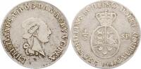 1/3 Speciestaler =20 Schilling courant 1787  B Schleswig-Holstein, Königliche Linie Christian VII. 1766-1808. sehr schön