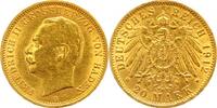 Baden 20 Mark Gold Friedrich II. 1907-1918. -