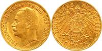 Baden 10 Mark Gold Friedrich II. 1907-1918. -
