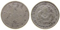 China 10 Cents Ag Kwangtung, Kuang Hsü, L&M 136 -