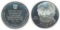 Israel 2 Sheqel Ag 34. Jahrestag Unabhängigkeit, Baron Rothschild -