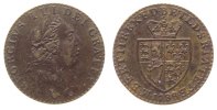 Großbritannien Jeton Ms Georg III, Signatur: I.D. darunter Vogel (?), ca. 24 MM -