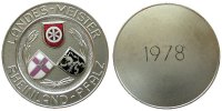 Schützen nach 1945 Teilnahmermedaille -- Rheinland - Pfalz - Landes-Meister 1978 (Gravur), ca. 50 MM -