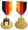 Schützen nach 1945 Teilnehmerplakette am Band -- Deutsche Meisterschaft 1994, für treue Mitarbeit, ca. 37 x 37,5 MM -