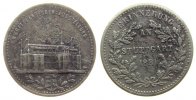 Städte Medaille Silber Stuttgart - auf die Landes-Gewerbeausstellung, Ausstellungsgebäude / Mehrzeiler, ca. 16,2 MM, ca. 1,49 Gramm, etwas korro -