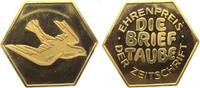 Tiere Medaille -- Ehrenpreis der Zeitschrift Die Brieftaube, ca. 39,5 MM -