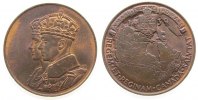 Kanada Medaille Bronze Georg VI (1936-1952) - auf seinen Besuch in Kanada, die Büsten von Georg VI und Elisabeth nach links / Landkarte von Kan -