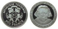 Togo 500 Francs Ag Einstein -