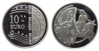 Belgien 10 Euro Ag Europa und Stier -