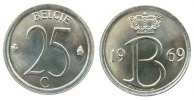Belgien 25 Centimes KN Belgie, Schön 123 -