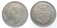 Luxemburg 5 Francs KN Jean I, Schön 40 -