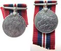 Großbritannien tragbare Medaille KN Georg VI - Löwe auf Drache, ca. 36 MM, mit Band -