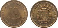 Indien Portugal 10 Centavos Br etwas fleckig -