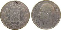 Belgien 5 Francs Ag Leopold I, mit Punkt über Datum, kleine Randfehler -