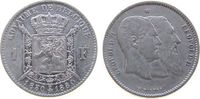 Belgien 1 Franc Ag Leopold II, 50 Jahre Staatsgründung -