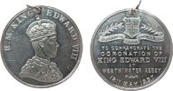 Großbritannien tragbare Medaille Blei Edward VIII - auf die Krönung, ca. 38,5 MM -