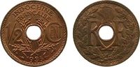 Französisch Indochina 1/2 Cent Br Gad.3, etwas fleckig -
