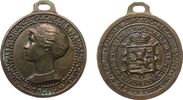 Luxemburg tragbare Medaille Bronze Charlotte (1919 - 1964) - auf die Befreiung Luxemburgs, Büste nach links / Wappen und Umschrift, v. Guilbert, ca. 27,2 MM -