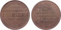Frankreich Werbemarke Kupfer Erlenbach J.L. (Strassburg) - Wäsche- und Bettenfabrik, ca. 29 MM -