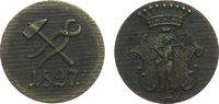 Jetons & Notgeld Jeton Bronze Schmiedezunft, Zange und Hammer - darunter 1827 / Schmied nach links in Kartusche, darüber Krone, ca. 19,8 MM -