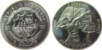 Liberia 5 Dollar KN Olympiade Sydney, Speerwerfer -