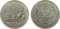 Ägypten 2 Piaster Ag Hussein Kamil (1914-17), H -