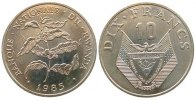 Ruanda 10 Francs KN Kaffeezweig, Schön A144 -