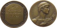 Sport Medaille Messing versilbert Cannstatt - Sportverein - Lange Strecke, Gravur, ca. 33,5 MM -