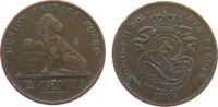 Belgien 2 Centimes Ku Leopold II (1865-1909) -