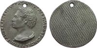 Italien Medaille Bleilegierung Crispus Andrea (1470-1532) - Andrea Briosco / Andrea Riccio, italienischer Bildhauer, Büste nach links, einseitig -