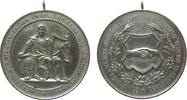 Musik tragbare Bronzemedaille Bronze versilbert Weisenau Gesangsverein - auf das 25jährige Jubiläum, Mainz, Sänger mit Laute und Wappenschild / Wappenschild m -