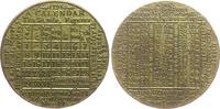 Kalendermedaille Kalendermedaille Bronze vergoldet Davis James - Birmingham, ca. 37,5 MM -