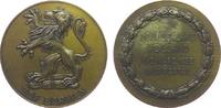 Sport Medaille Messing Wuppertal - auf den Schwimmwettkampf Deutschland - Holland, Wappenlöwe / Mehrzeiler im Kranz, ca. 60 MM, Fleck -