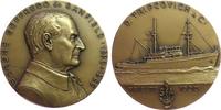 Personen Medaille Bronze Banfield Gottfried (1890-1986) - zum Gedenken an seinen Tod, österreich-/ ungarischer Marineflieger, Leiter der Trampschi -