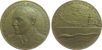 Niederlande Medaille Bronze Doorman Karel - auf den 30. Jahrestag der Schlacht in der Java-See, Brustbild halblinks / Schlachtschiff De Ruyter, v. Po -