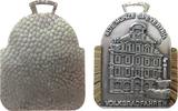 Sport tragbare Plakette Alubronze Speyer - Volksradfahren, altes Kaufhaus, einseitig, ca. 41 x 48 mm -
