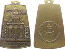 Sport tragbare Plakette Alubronze Speyer - Volksradfahren, Dreifaltigkeitskirche / Symbol mit Umschrift, ca. 45 x 67 MM -