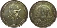 Großbritannien Medaille Silber Chichester Francis Sir - auf seine Weltumsegelung, Büste mit Kappe nach links / Segelboot auf Weltkugel, v. T & S, ca. 38 -