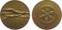 Sport Medaille Bronze Osnabrück - auf die Niedersächsischen Hallenmeisterschaften, drei Schwimmer bei Absprung / Wappen, ca. 39 MM -